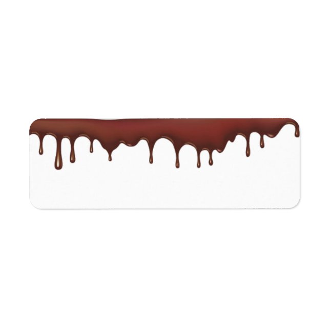 Les Étiquettes de adresse au chocolat à la goutte (Devant)
