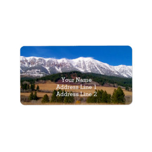 Les Étiquettes de adresse de la chaîne de montagne