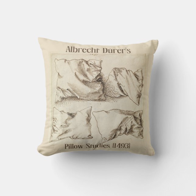 Les études Coussins d’Albrecht Dürer. Kopfkissen (Recto)