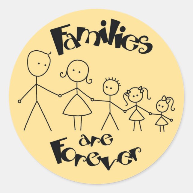 Les familles sont des Stickers Forever (Devant)