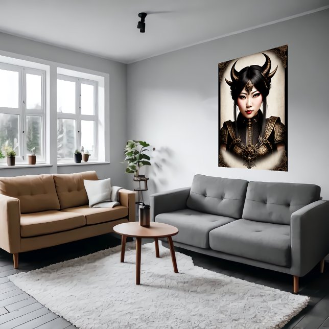 Les femmes asiatiques démon Lord | AI Art Poster (Créateur téléchargé)