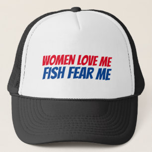 Les femmes m'aiment casquette de pêche amusant