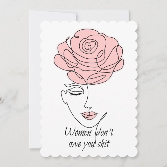 Les femmes ne vous doivent pas une carte de voeux  (Devant)