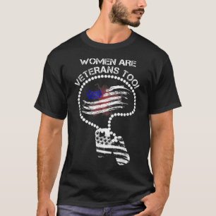 Les femmes sont des vétérans trop t-shirt