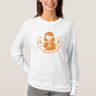Les femmes t-shirt unique et conception girhafique