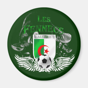 Les Fennecs Algeria flaggt Magnete in Algerien Magnet