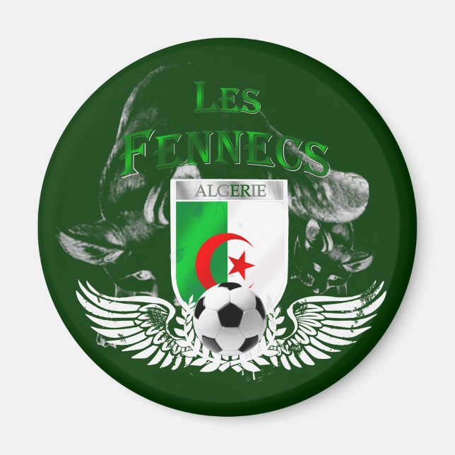 Les Fennecs Drapeau Algérie magnets (Devant)