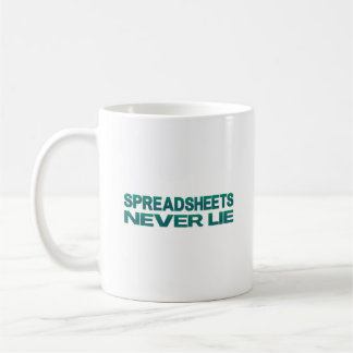 Les feuilles de calcul ne mentent jamais tasse de