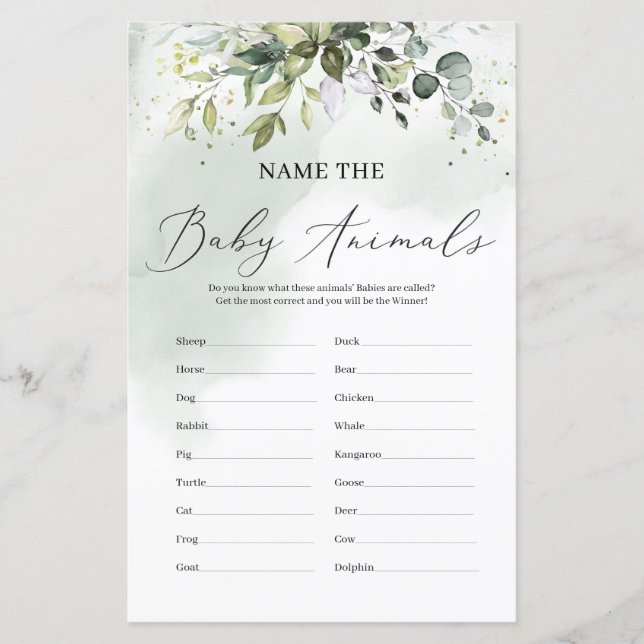 Les feuilles de verdure moderne nomment le jeu des (Devant)