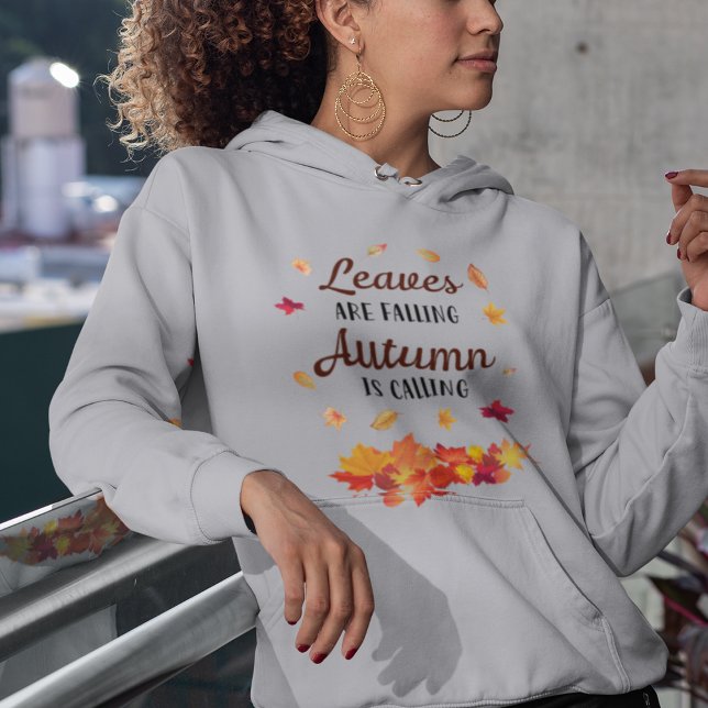 Les feuilles tombent L'automne appelle le Sweat -  (Créateur téléchargé)