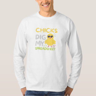 Les filles creusent mon T-shirt feuille de calcul