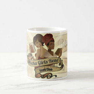Les filles de moka ont lu la tasse 2 de logo