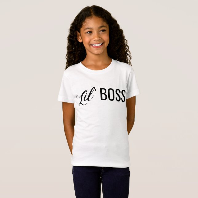 Les filles de patron de Lil affinent le T-shirt du (Devant entier)