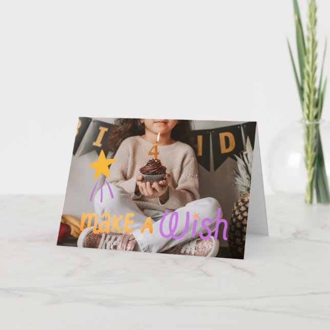 Les Filles Font Une Carte D'Anniversaire De 4E Voi (Devant)