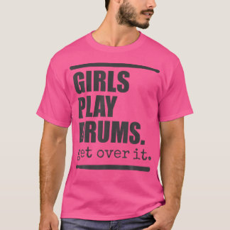 Les Filles Jouent Tshirt Tambour Pour Drummer Girl