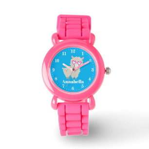 Les filles mignonnes ajoutent la montre nommée de