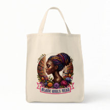Les filles noires lisent | Sac fourre-tout à budge