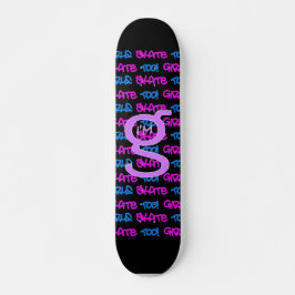 Les Filles Patinent Aussi ! - Skateboard noir - (r