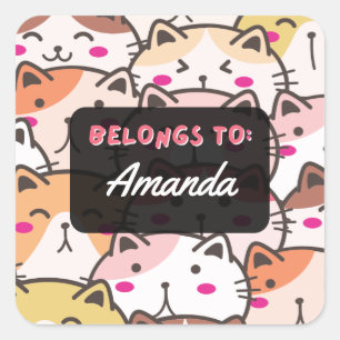 Les filles personnalisées APPARTIENNENT AU Sticker