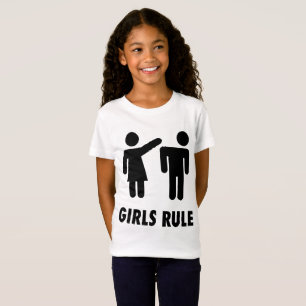 LES FILLES RÈGLE Amusante T-shirts pour enfants