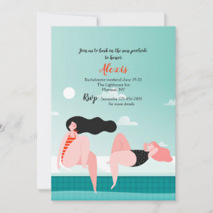 Les filles se reposent dans le soleil Invitation