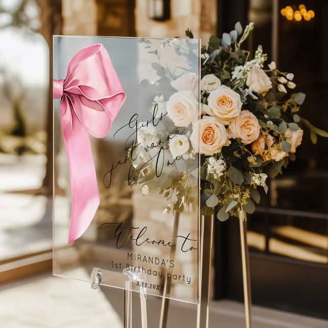 Les filles veulent juste être One Pink Bow élégant (Créateur téléchargé)