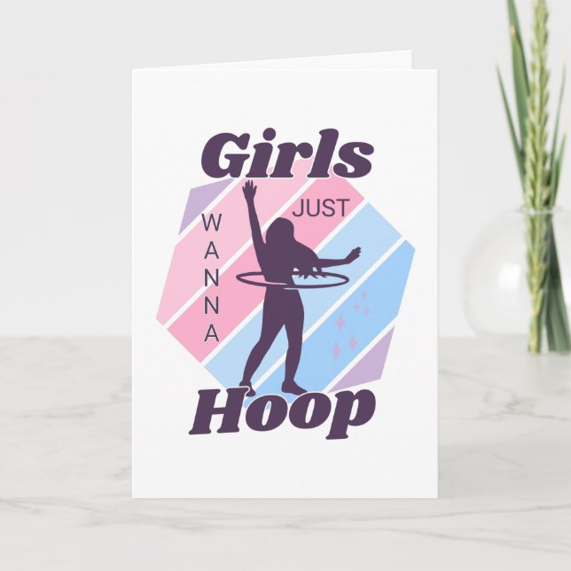 Les FILLES veulent juste HOOP Carte de voeux (Devant)