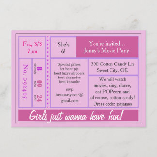 Les filles veulent s'amuser Invitation de cinéma