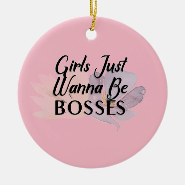 Les Filles Veux Juste Être Les Bosses Ornement (Devant)