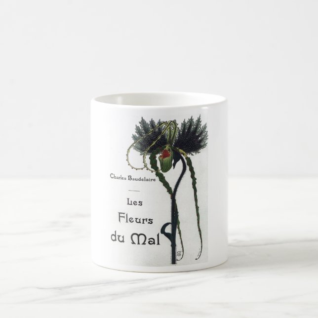 Les Fleur du Mal - Baudelaire Kaffeetasse (Mittel)