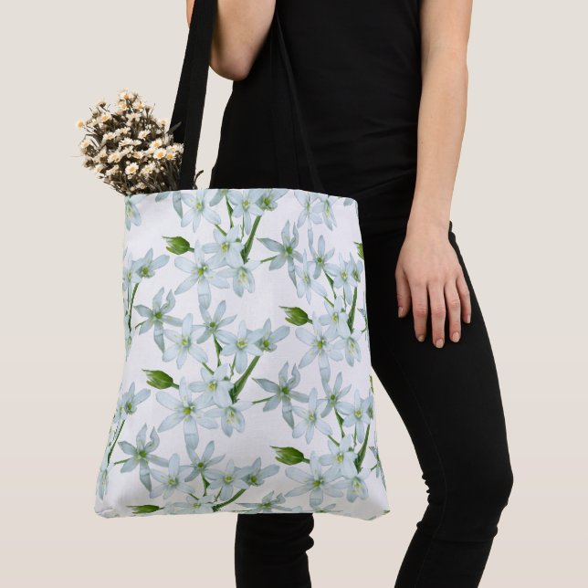 Les Fleurs D'Ail Sauvage Poussière. Sac fourre-tou (De près)