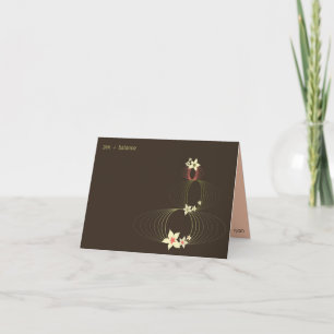 Les fleurs d'Ikebana   *01   Carte de note vide