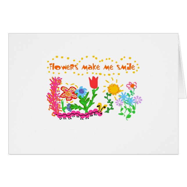Les fleurs me font le T-shirts et les cadeaux de (Devant horizontal)