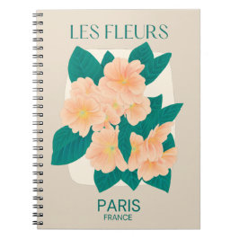 Les Fleurs Paris Notebook Notizblock