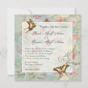 Les Fleurs Peony Rose Tulip Floral Blume Hochzeit Einladung