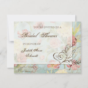 Les Fleurs Peony Rose Tulip Floral Blume Hochzeit Einladung