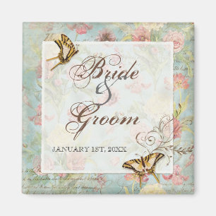 Les Fleurs Peony Rose Tulip Floral Flowers Hochzei Magnet