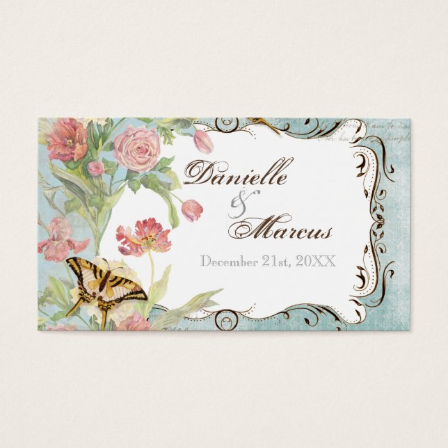 Les Fleurs Peony Rose Tulip Floral Flowers Mariage (Devant)