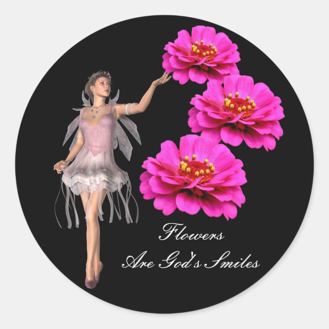 Les fleurs sont le sourire de Dieu Sticker Inspira (Devant)