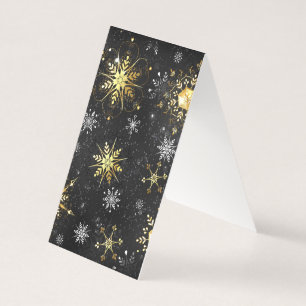 Les flocons dorés de Noël sur l'Arrière - plan noi