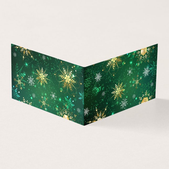 Les flocons dorés de Noël sur l'Arrière - plan ver (Outside)