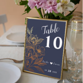 "Les Flores D'Or De L'Amour" | Numéro de table Mar