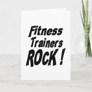 Les formateurs de fitness Rock! Carte de voeux