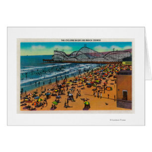 Les foules de coureur et de plage de cyclone, Long