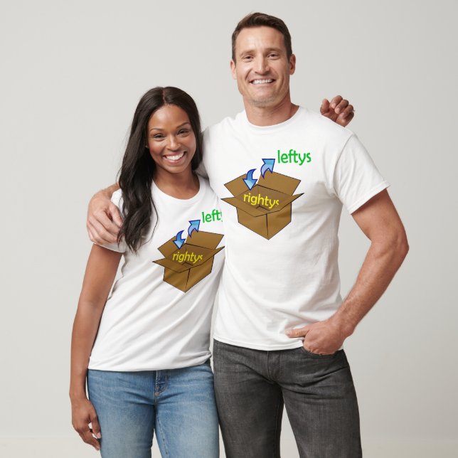 Les gauches sont à l'extérieur de la boîte T-shirt (Unisexe)