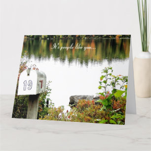 Les gens comme vous, carte d'appréciation volontai