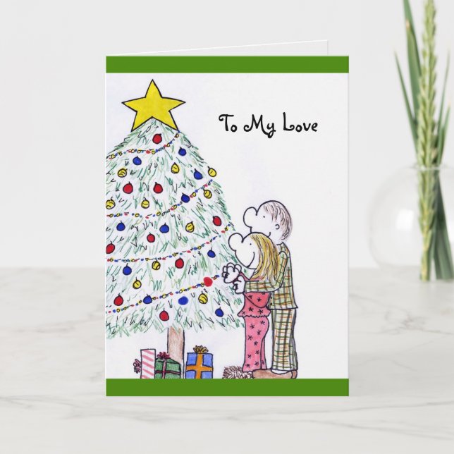 Les gens de Lizzy Joyeux Noël à ma carte d'amour (Devant)