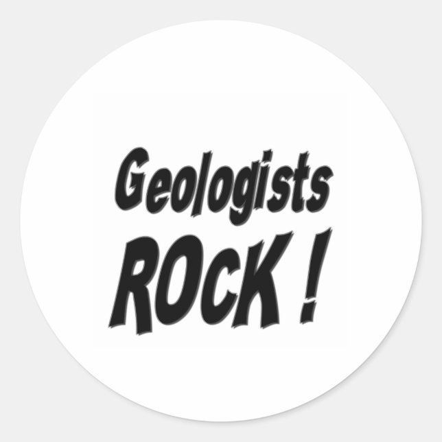Les géologues Rock ! Autocollant (Devant)