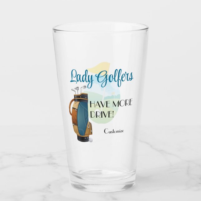 Les Golfeurs Lady Ont Plus De Lecteur Verre Tumble (Devant)