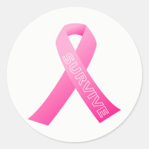 Les grands autocollants survivent au ruban rose